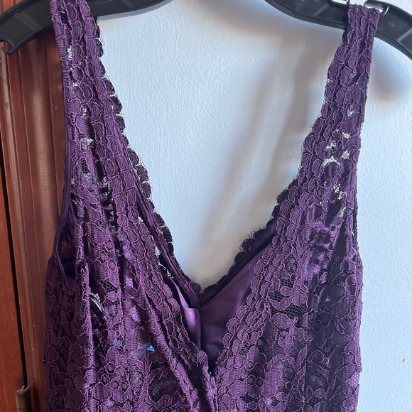 David’s bridal plum size 12 bridesmaid dress - Picture 3 of 5